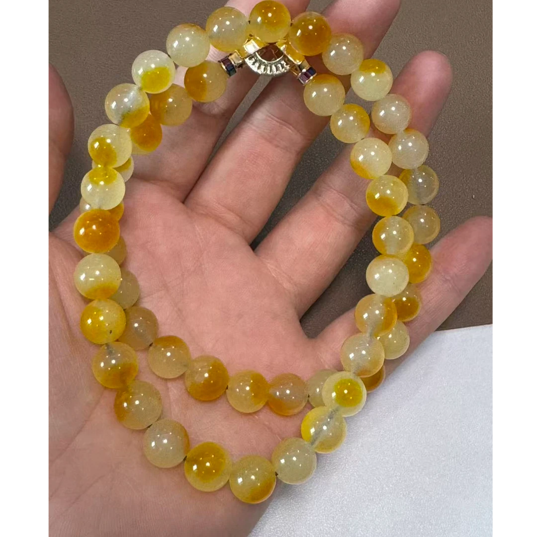 非金属珐琅项链 花色 圆珠 项链