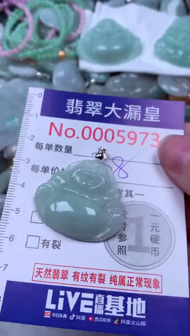 吊坠(不含链)未镶嵌翡翠5973