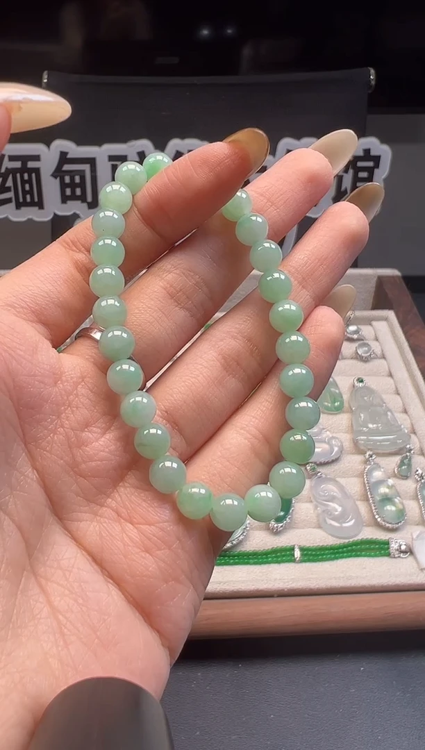未镶嵌手串翡翠缅甸珠宝严选