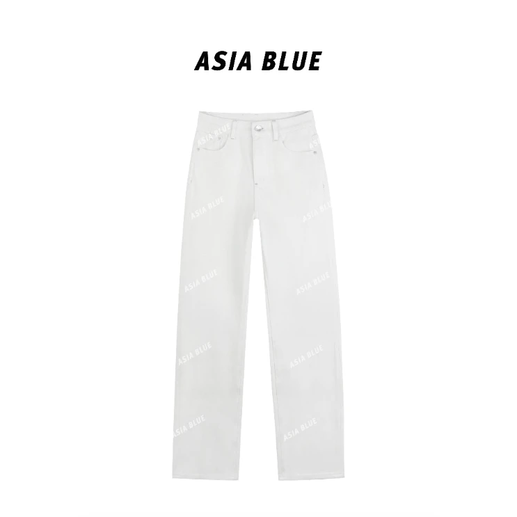 【ASIA BLUE】· 银河 · 2025夏季四面弹水洗复古显瘦窄版直筒牛仔裤