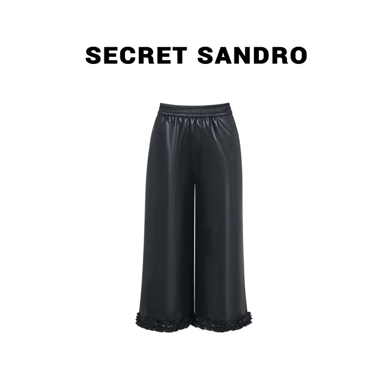 【花边皮裤】Secret Sandro 楚楚 休闲裤 K85280171C