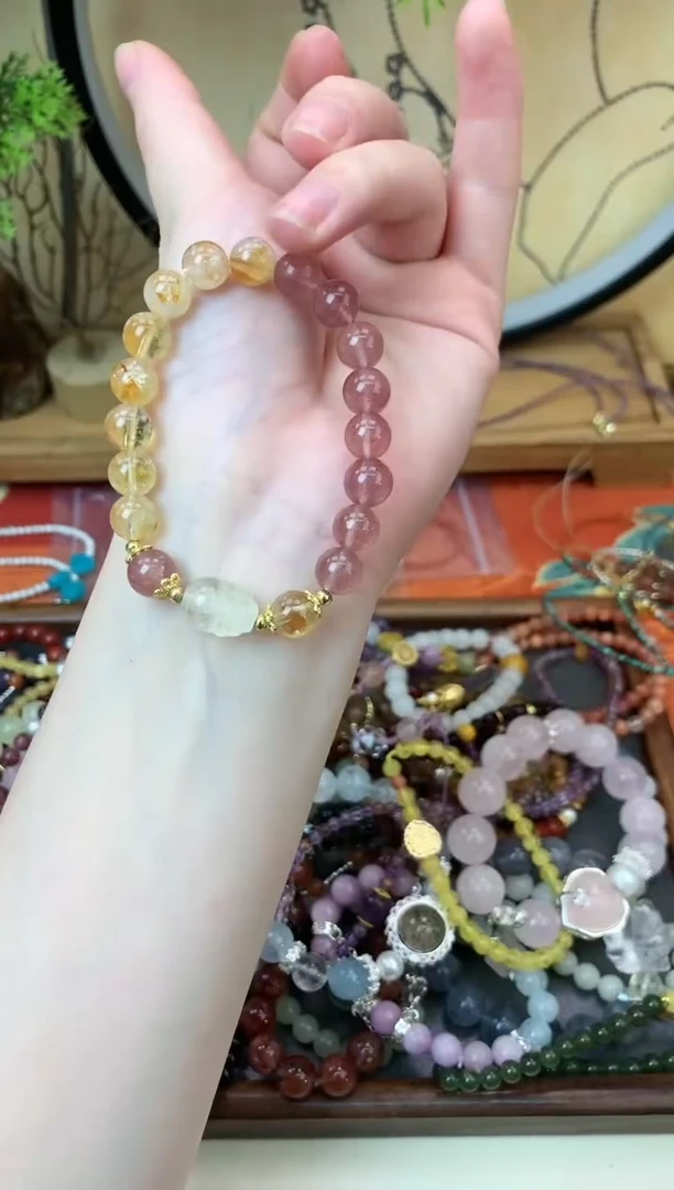 【闪购商品】黄晶手链未镶嵌399手串