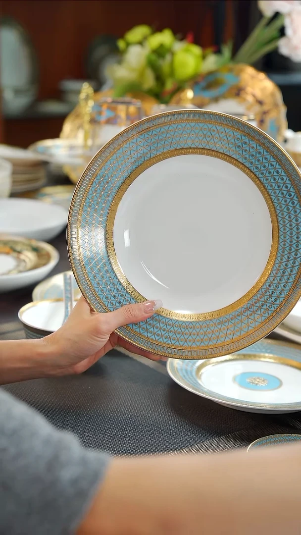 瓷片9英寸草帽盘  1个