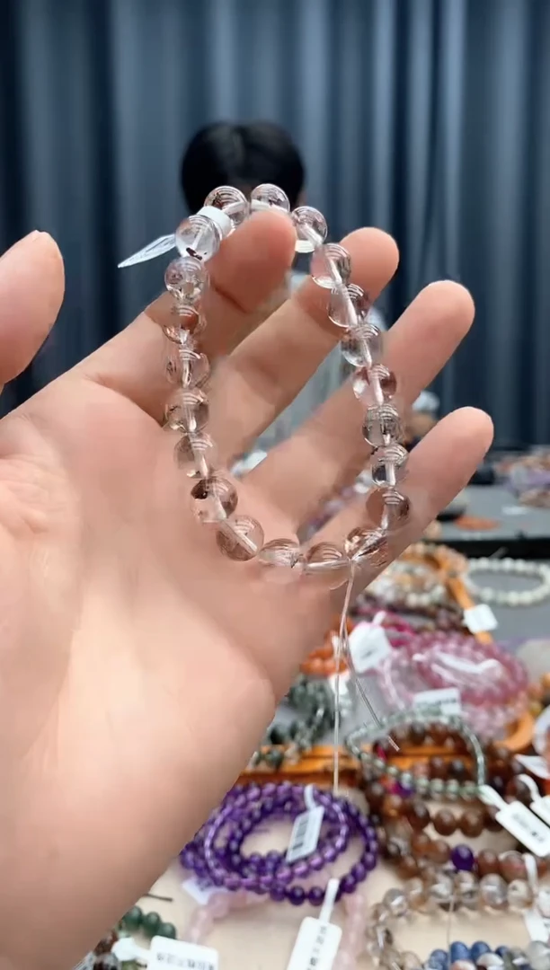 水晶手链未镶嵌红泥骸骨