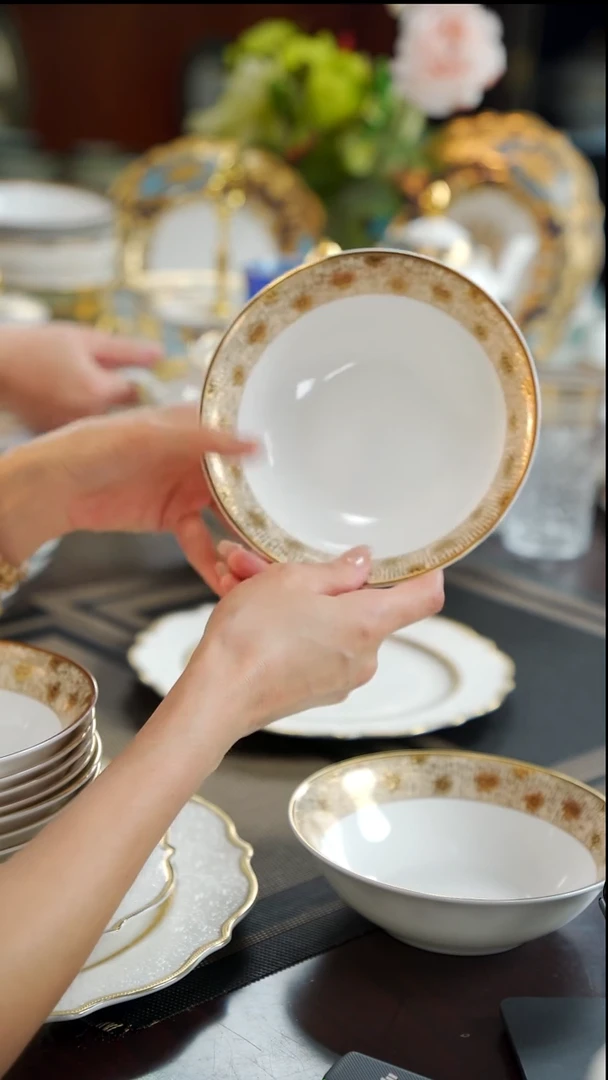 瓷片6英寸水果碗2个