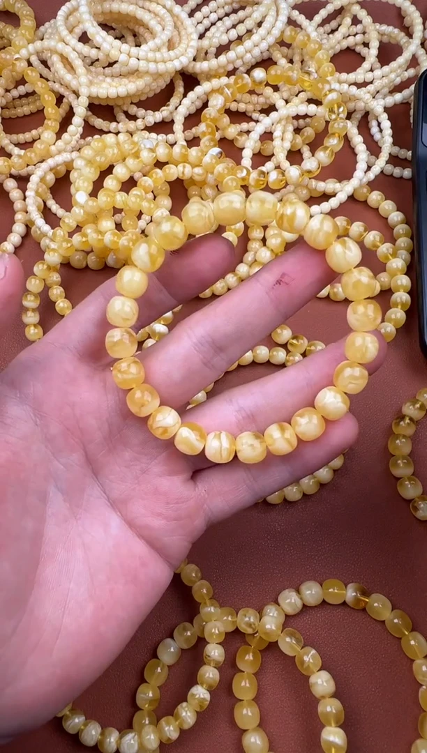 手串蜜蜡未镶嵌蜜蜡单圈