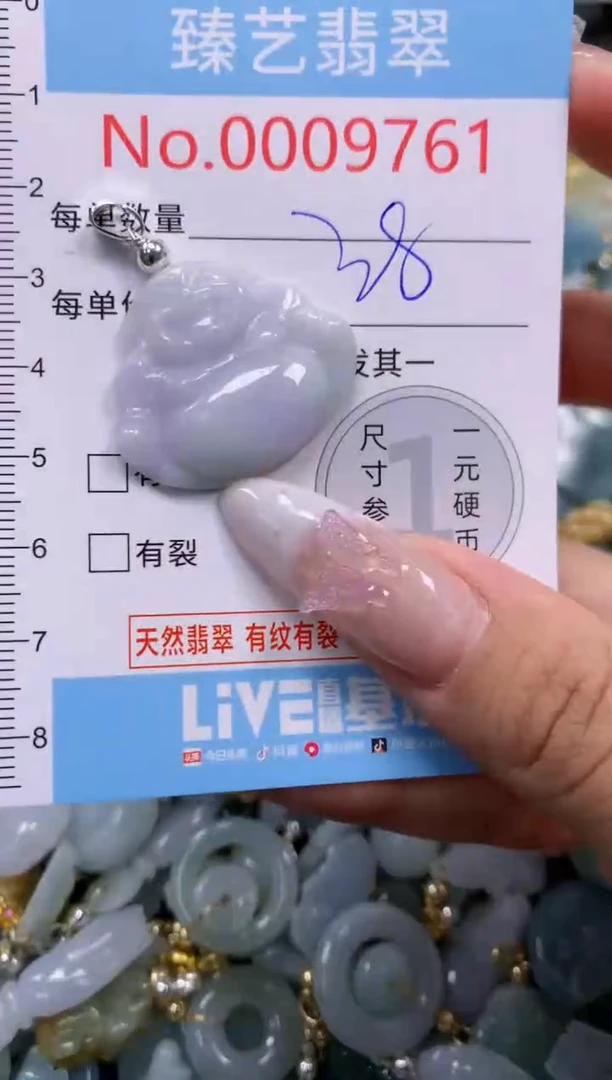 翡翠未镶嵌颈饰9761