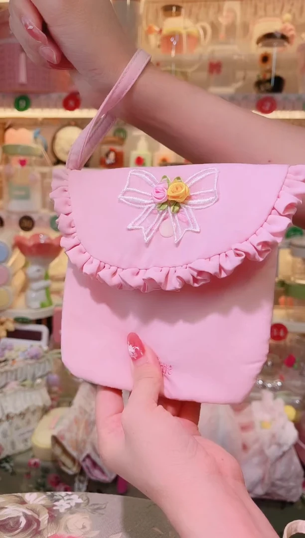 手提包粉色——手工制作品质好！
