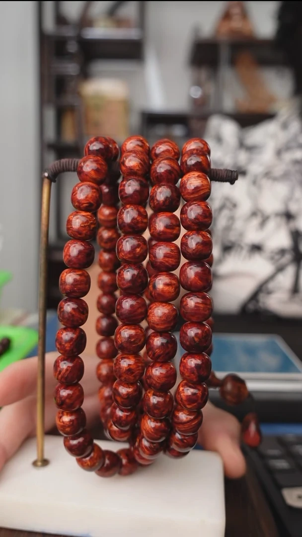 木本降真香红降花梨公1.0长串90g