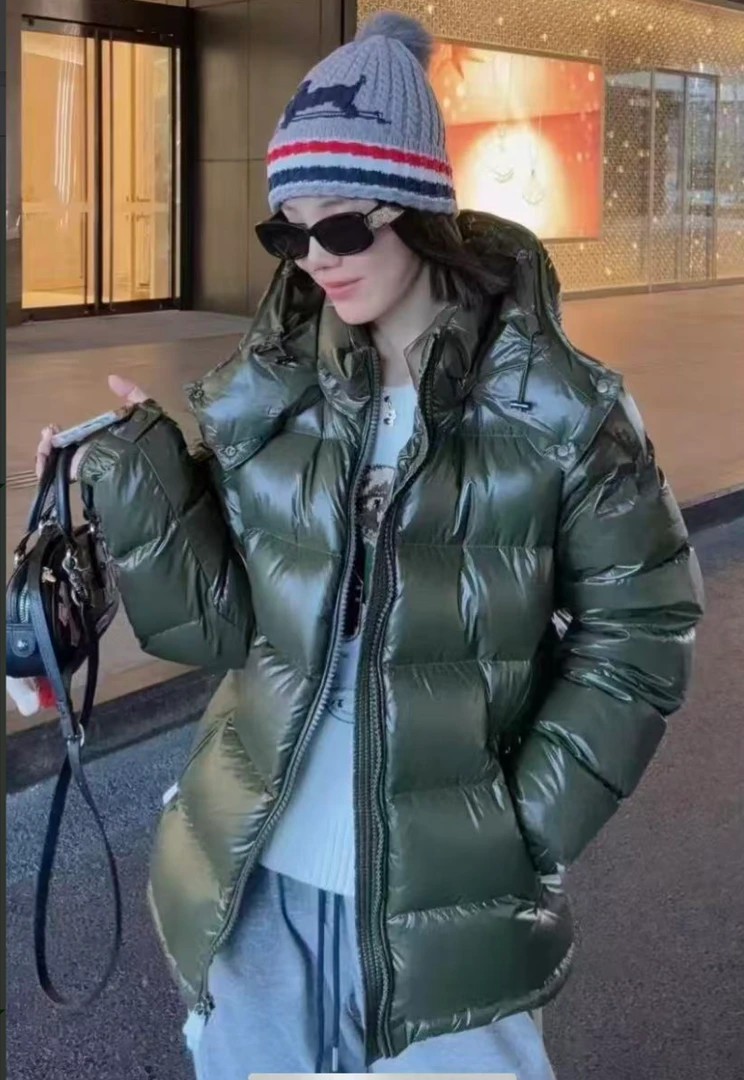 未使用 MONCLER WXT1秋冬Maya玛雅军绿色男士厚款羽绒服1A53600