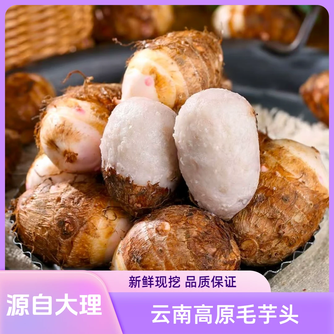 云南高原毛芋头 新鲜现挖牛奶小芋头 高山种植 软糯鲜香 口感细腻