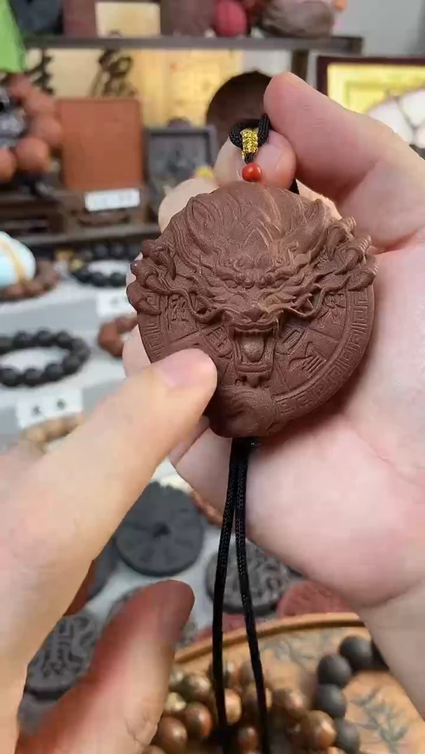 泥塑七香十二精要合香牌-玄龙护主