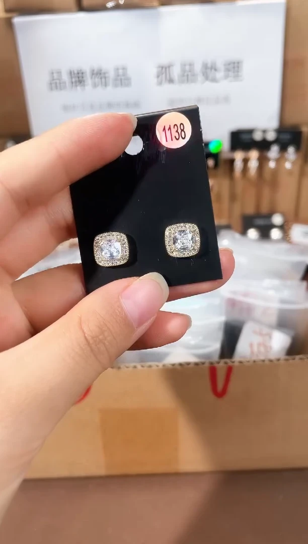 合金925银锆石豆1138