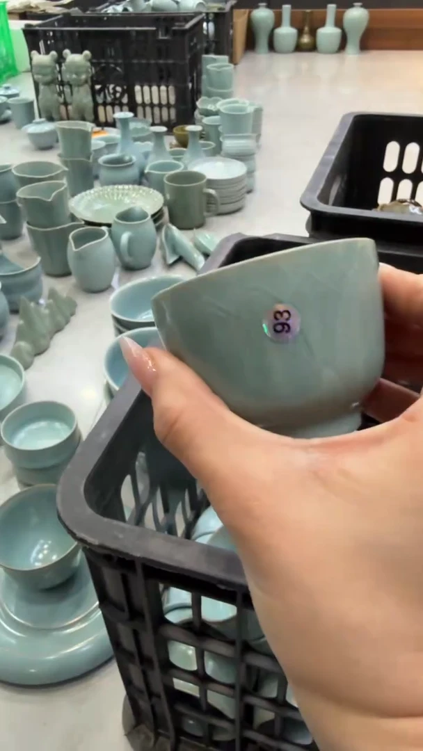 其他仿古莲瓣杯窑变瑕93