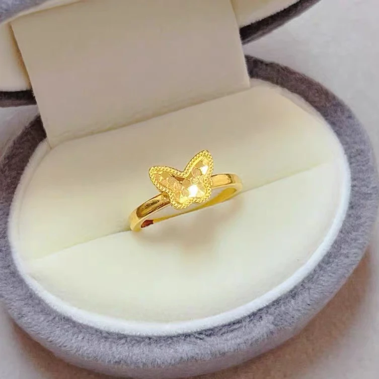 合金戒指 蝴蝶戒指 可调节款戒指女款时尚气质精美简约指环