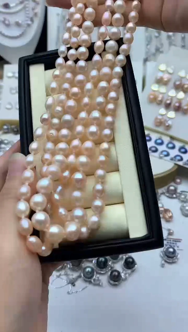 淡水珍珠未镶嵌颈饰多样性发其一