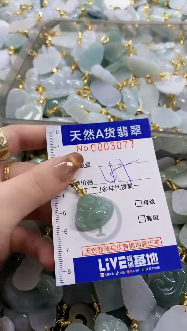 颈饰未镶嵌翡翠天然A货翡翠