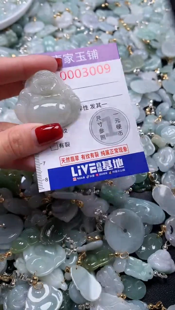 翡翠未镶嵌吊坠(不含链)3009