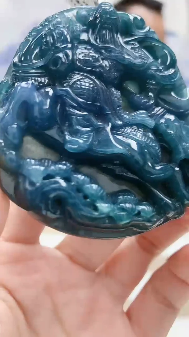 未镶嵌定制翡翠4957lr-毛货挂件45