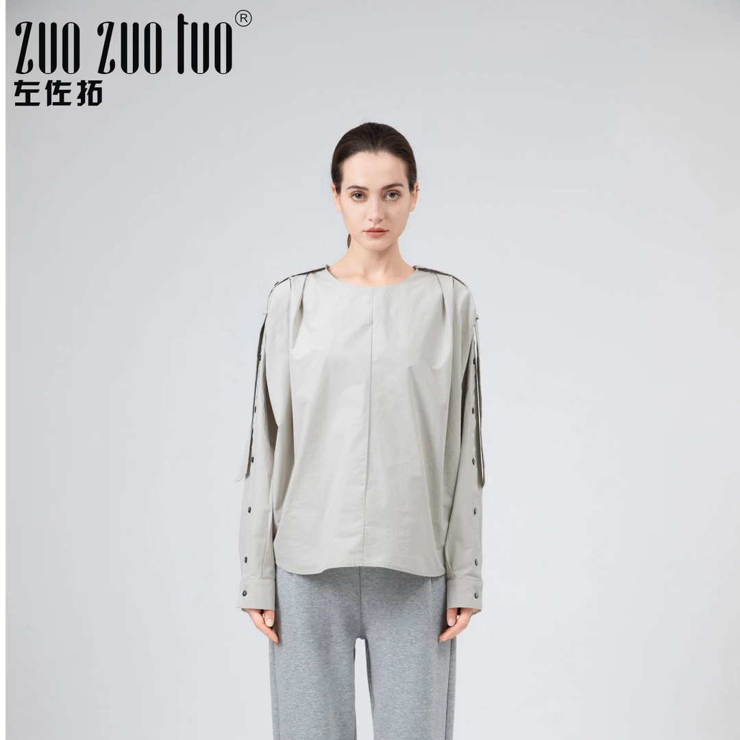 女装衬衣ZUOZUOTUO左佐拓2025新款宽松舒适衬衣