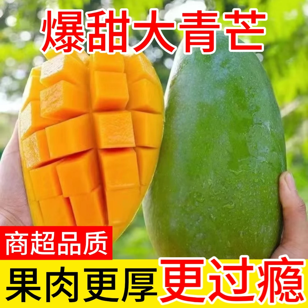 【催熟放软食用】青皮金煌芒当季新鲜孕妇水果青皮甜心芒