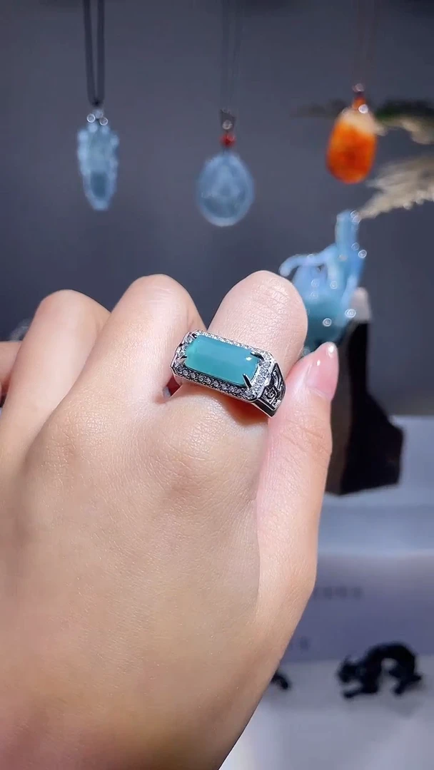 颈饰未镶嵌翡翠戒指