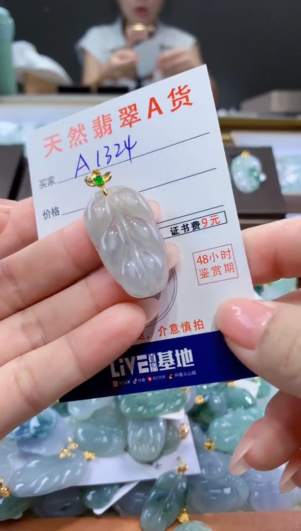 颈饰未镶嵌翡翠天然翡翠A货挂件