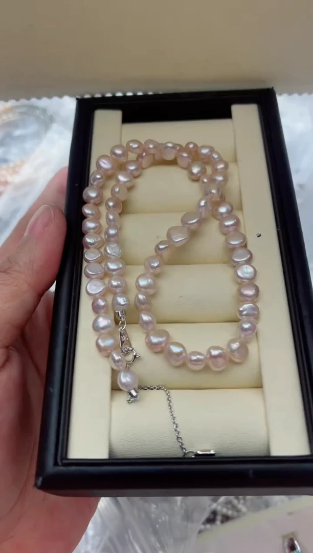 项链未镶嵌淡水珍珠多样性发其一，非无暇