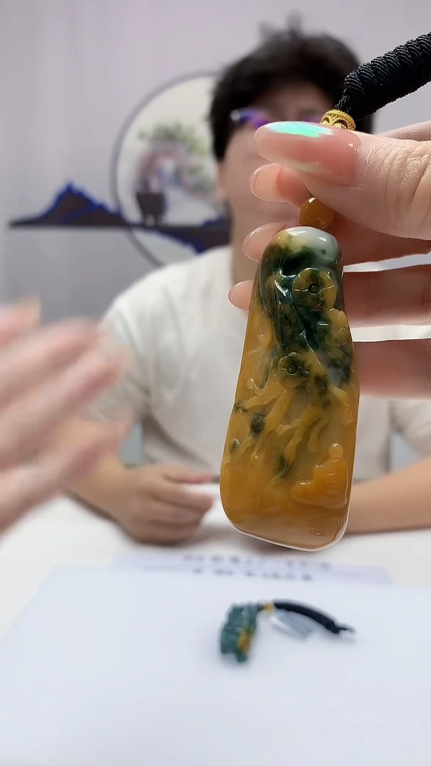 【闪购商品】定制翡翠未镶嵌4688DD-毛货挂件117