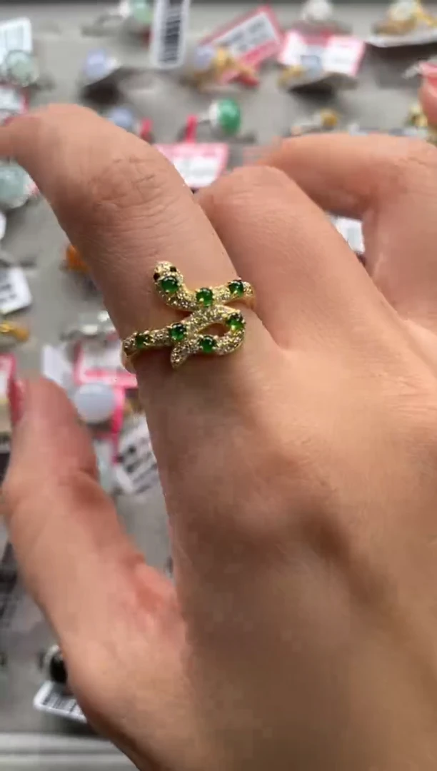 【闪购商品】翡翠戒指银S925镶嵌1111111111   9