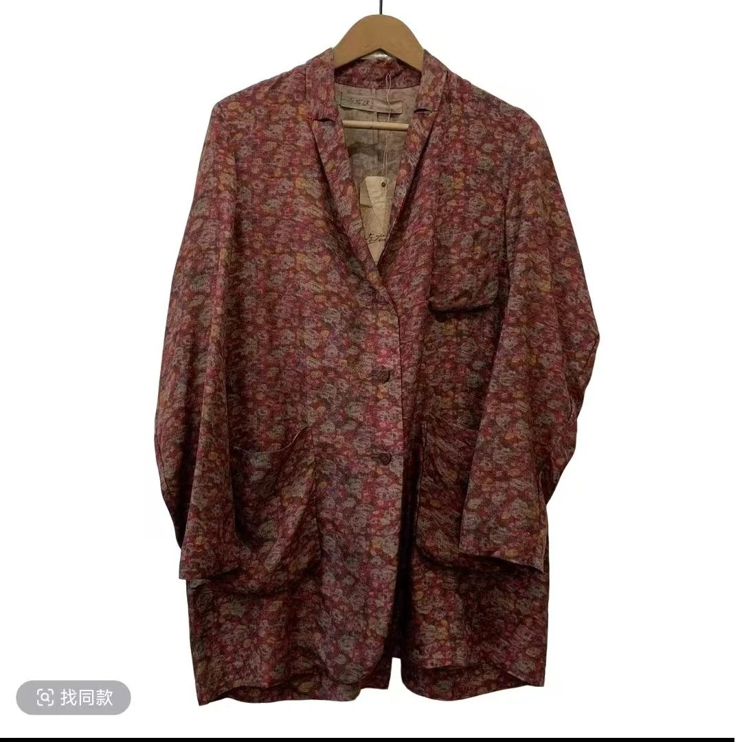 左岸迷香紫花槐西装宽松西服外套Z21SS8016