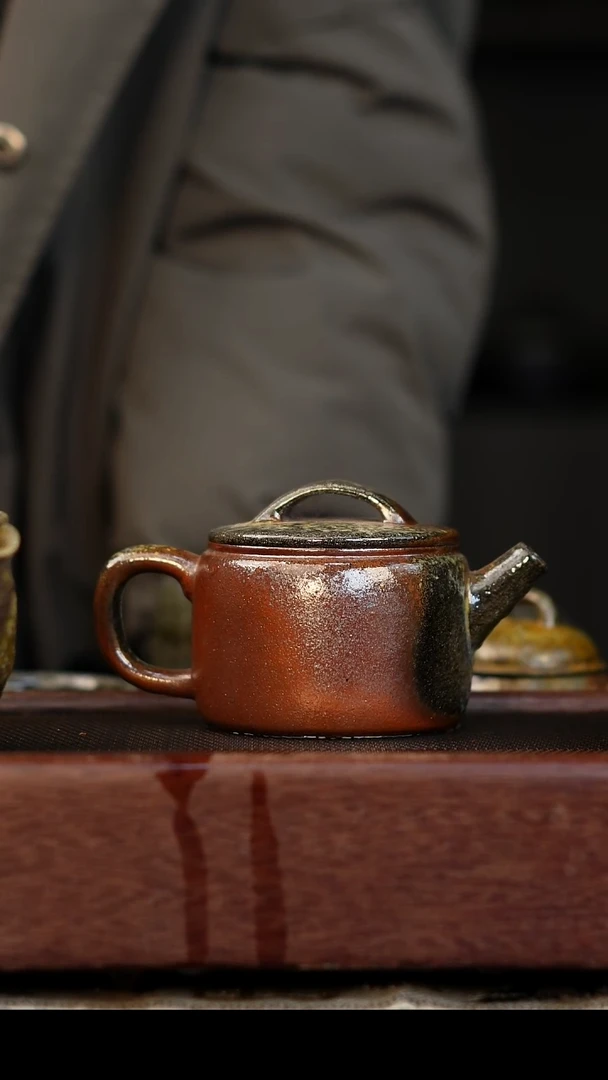 茶壶紫砂柴烧紫砂汉瓦