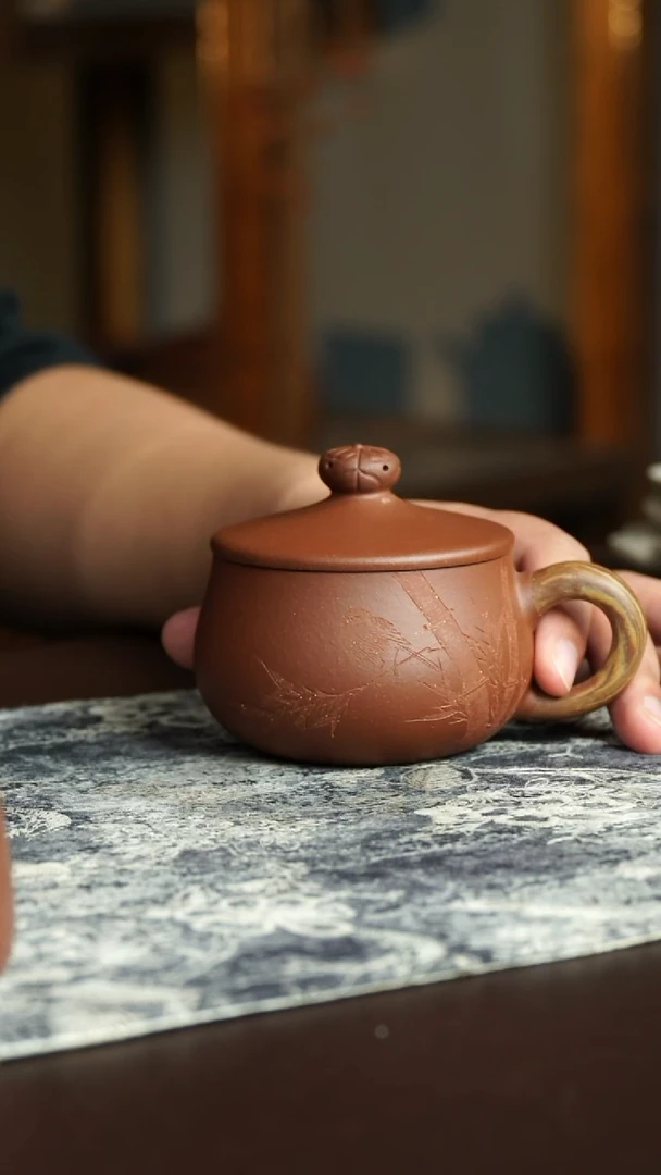 茶杯紫砂55号李建军老师宜兴紫砂原矿作品