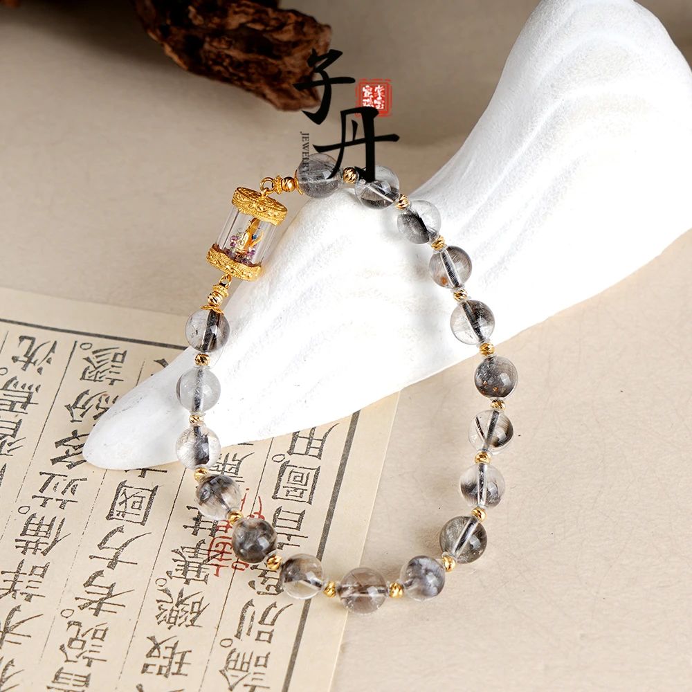 【消消乐】（小乔）黑银钛18K DIY手串（多样性发）B2-101