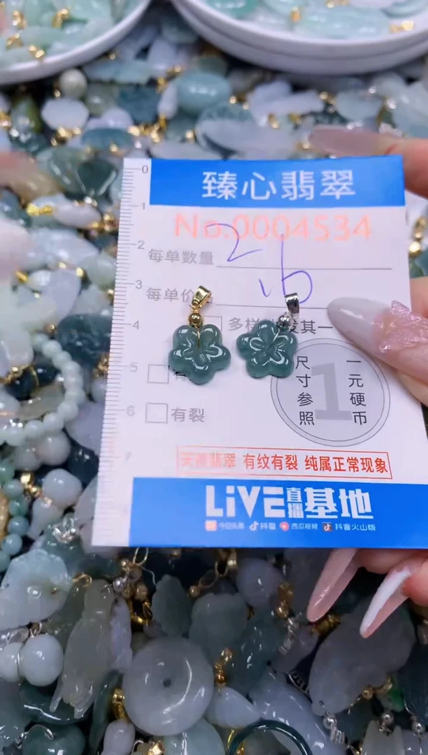 翡翠未镶嵌吊坠(不含链)4534