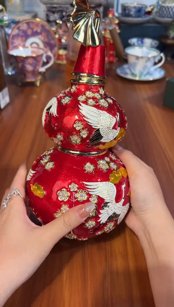 192红色仙鹤大葫芦     