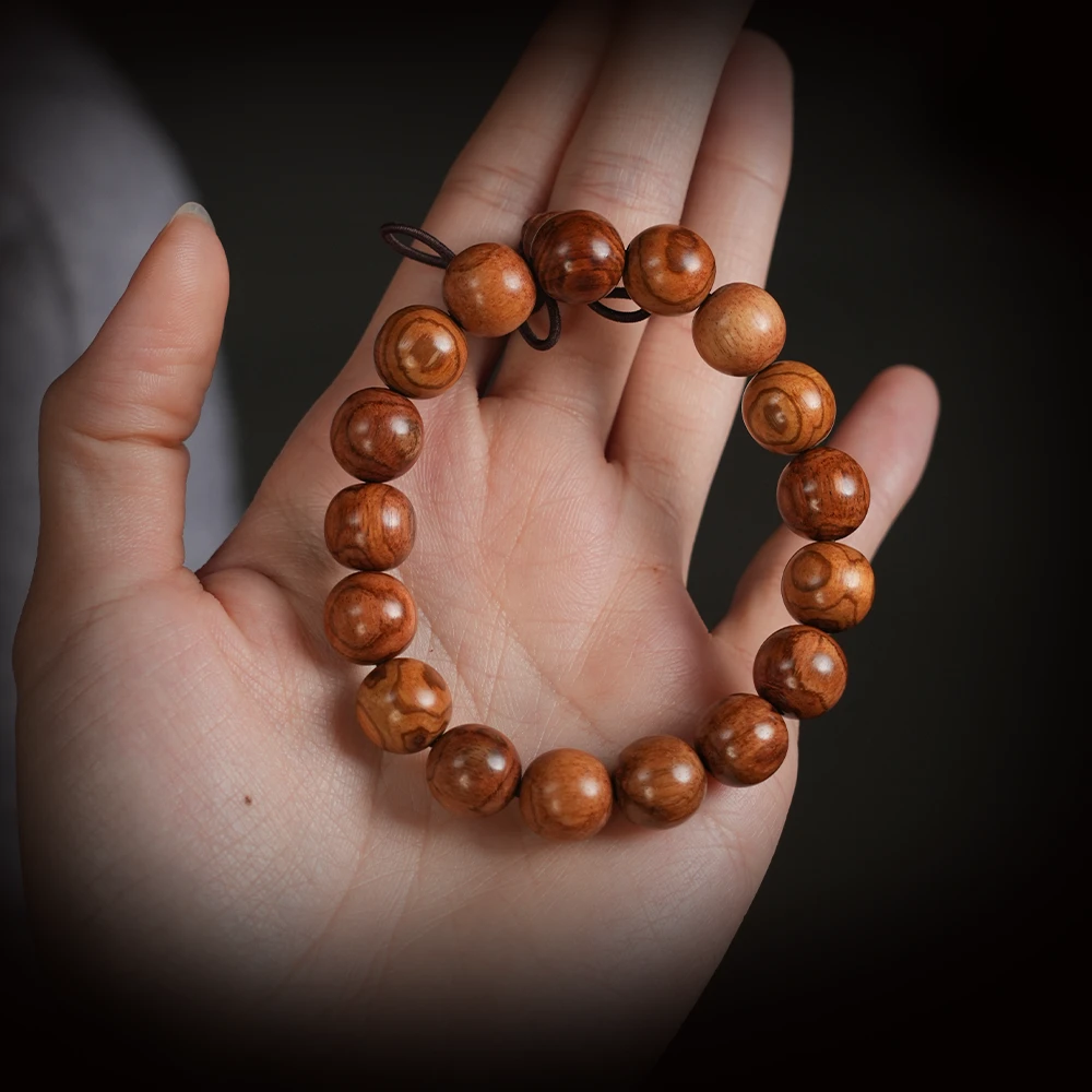 海南黄花梨手串1.6单圈盘玩天然高档文玩佛珠多样性发一