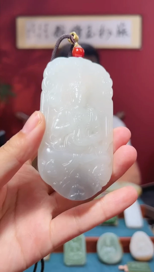 和田玉未镶嵌吊坠(不含链)1