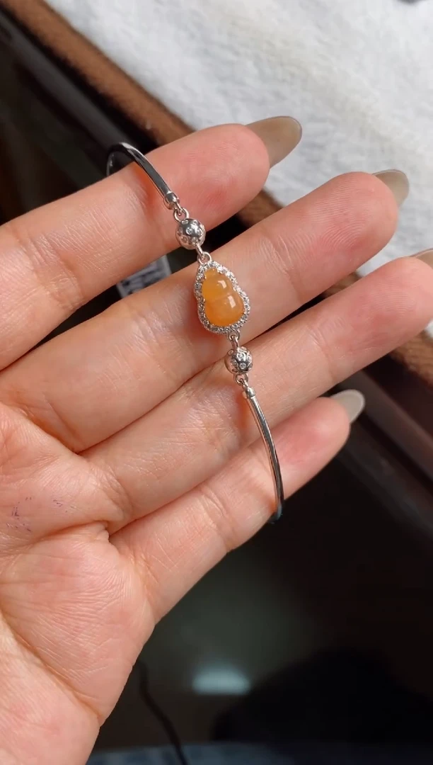 银S925镶嵌戒指翡翠天然A货翡翠