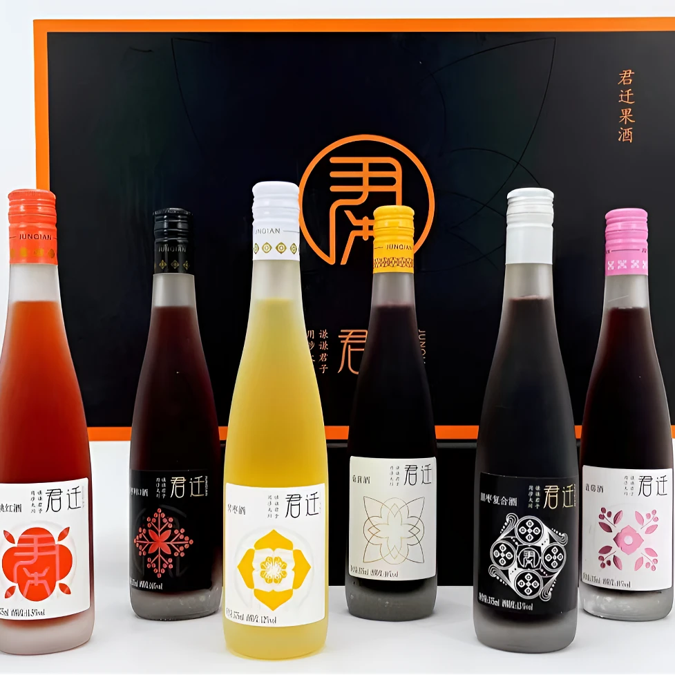 涉县君迁果酒375ml礼盒（6瓶）