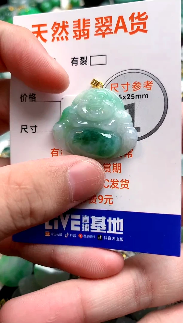 颈饰18K金镶嵌翡翠0264788386