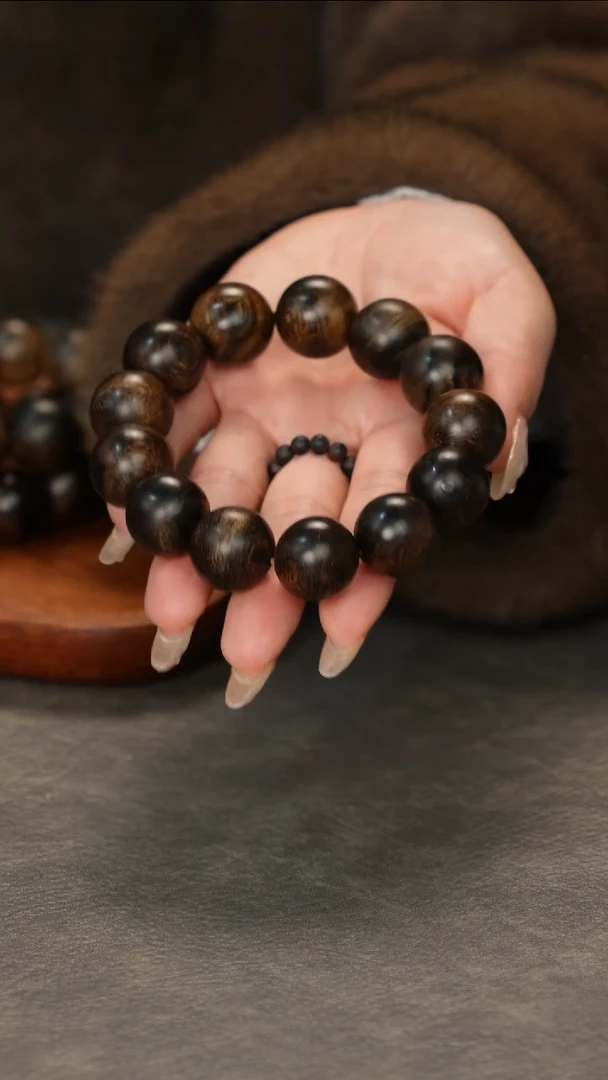 【闪购商品】沉香手串富森红土瘤疤古董料1.8单圈传承收藏级