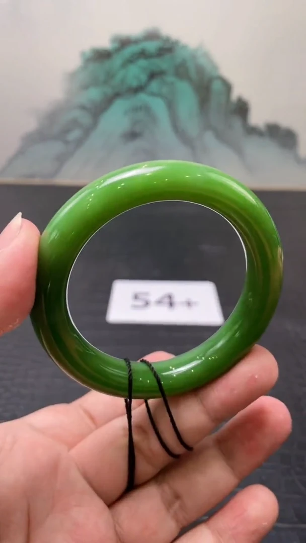 未镶嵌手镯和田玉（碧玉）云54+