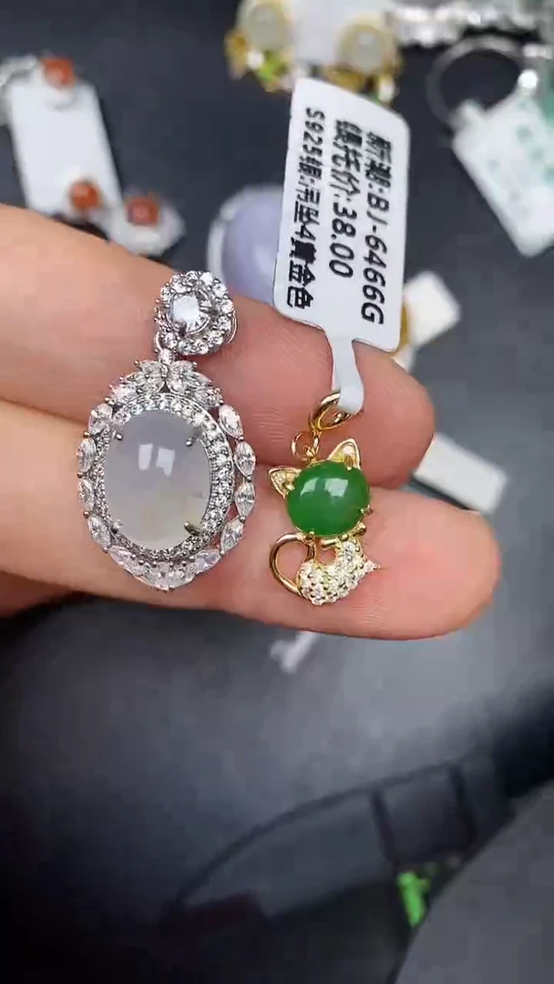 银S925镶嵌戒指翡翠1840