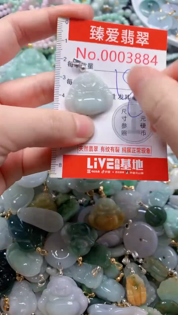 翡翠未镶嵌吊坠(不含链)3884