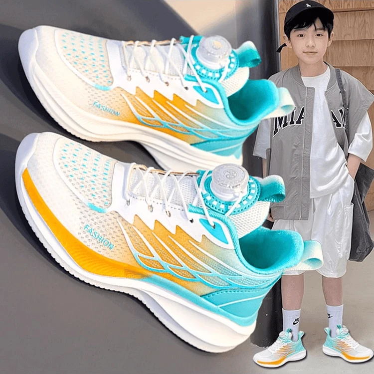 36l℃断码男童鞋夏季新款双网透气运动鞋儿童轻便防滑跑步鞋中大童