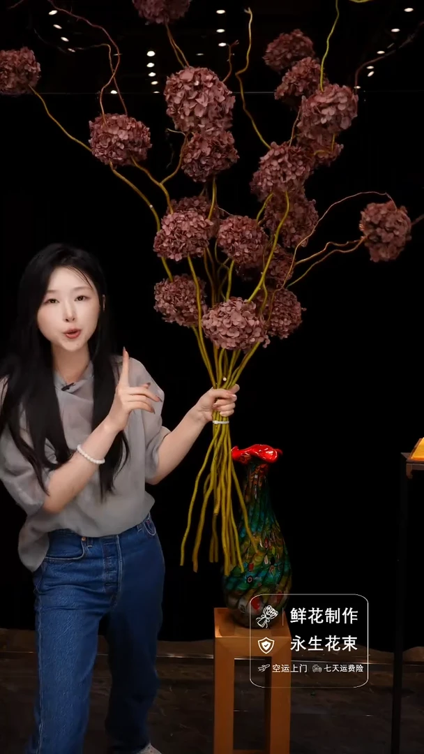 琉璃手工艺品手工花器花束空运包邮送货上门-以图片为准