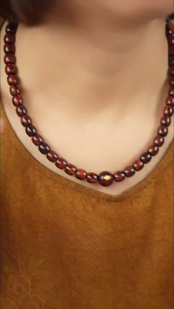 降真香手串/手链红降8x8mm直切锁骨链【带标】