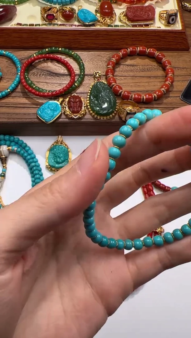 未镶嵌绿松石手串手串黄*～手串手串