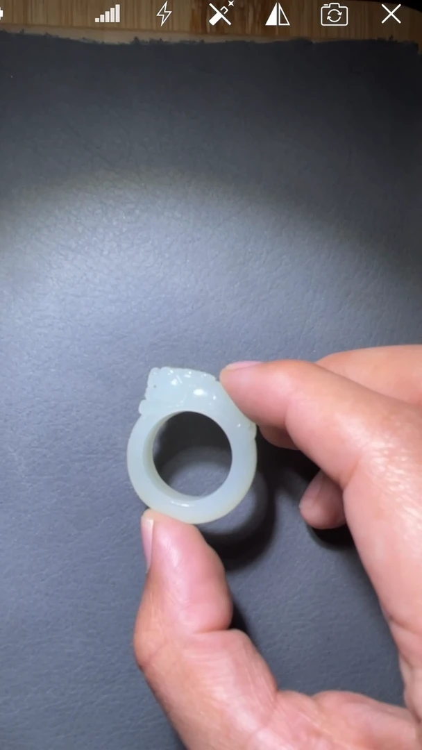 未镶嵌和田玉挂件QZ 貔貅 戒指 21.2#